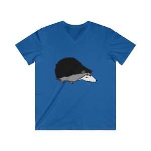 Camiseta hombre entallada cuello de pico - Azul royal - Eriço
