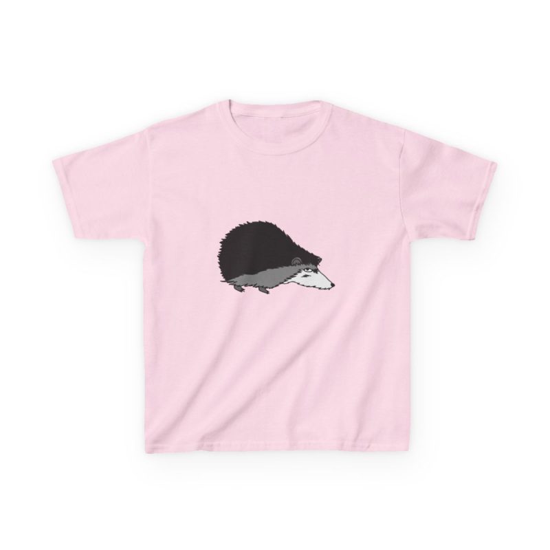 Camiseta infantil algodon grueso - Rosa claro - Eriço