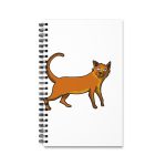 Cuaderno de espiral - Camiseta Moix – gato naranja de paseo