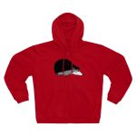 Sudadera capucha con cremallera premium - Rojo - Eriço