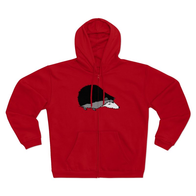 Sudadera capucha con cremallera premium - Rojo - Eriço