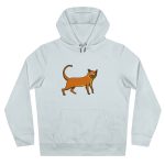 Sudadera con capucha King - Azul cielo puro - Camiseta Moix – gato naranja de paseo