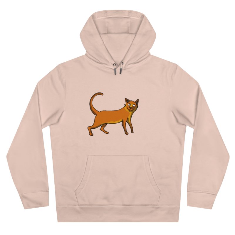 Sudadera con capucha King - Rosa palo - Camiseta Moix – gato naranja de paseo