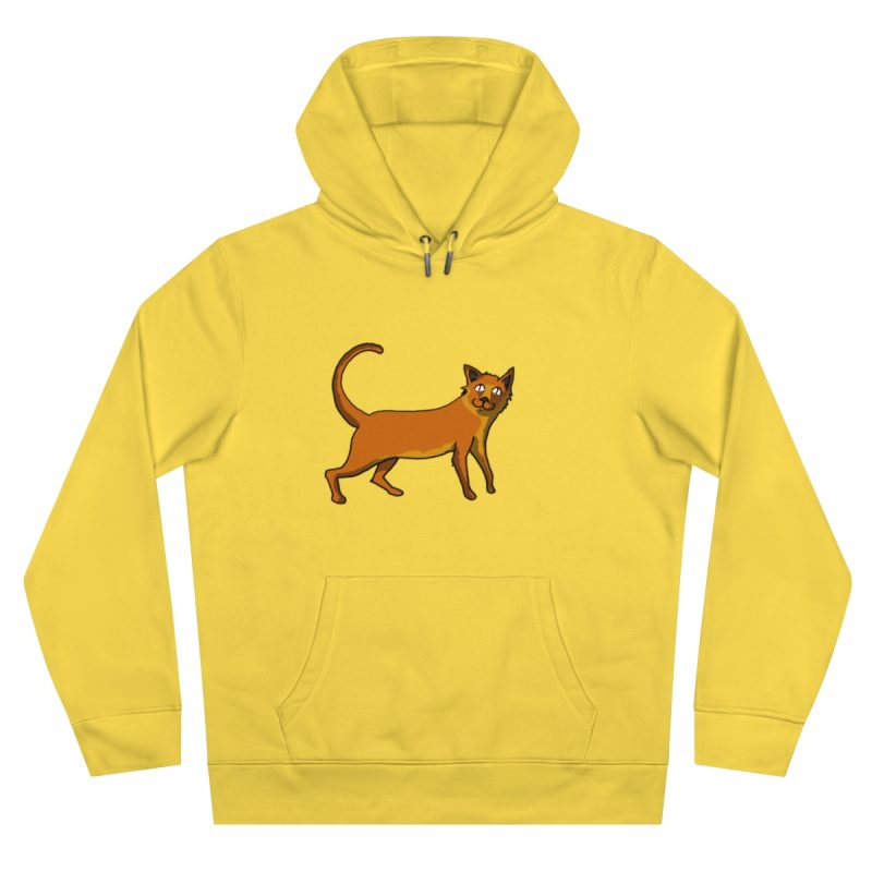 Sudadera con capucha King - Amarillo chispa - Camiseta Moix – gato naranja de paseo