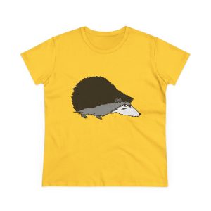 Camiseta mujer algodon medio - Amarillo margarita - Eriço