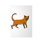 Poster en papel fotografico - Camiseta Moix – gato naranja de paseo