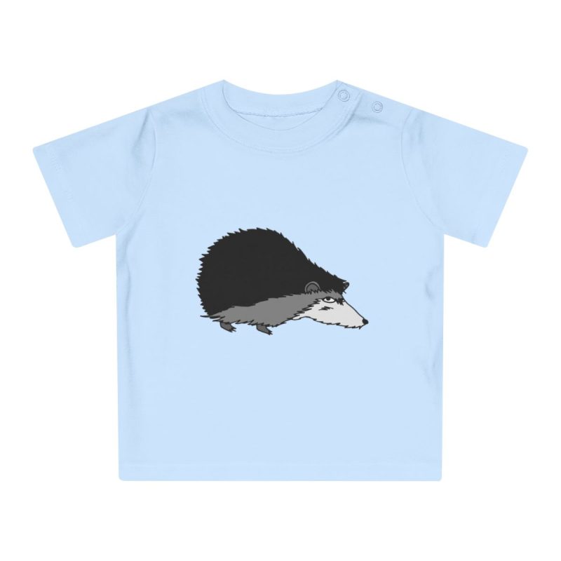 Camiseta de bebe - Azul empolvado - Eriço Camiseta de bebe - Azul empolvado - Eriço
