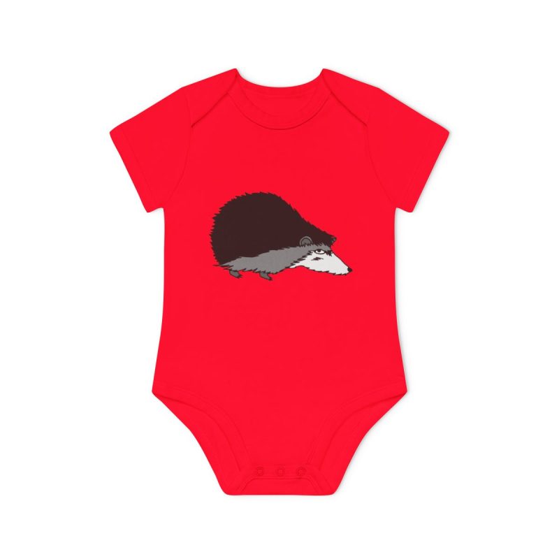 Body bebe manga corta organico - Rojo - Eriço