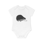 Body bebe manga corta organico - Blanco - Eriço Body bebe manga corta organico - Blanco - Eriço