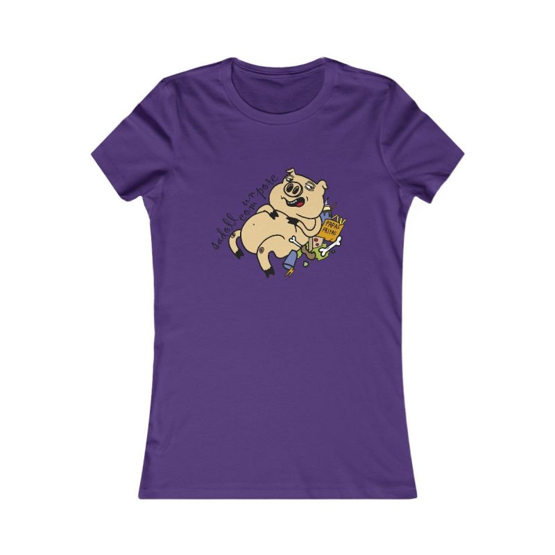 Camiseta mujer Favorite - Morado equipo - Camiseta «Sadoll com porc»