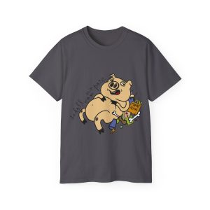 Camiseta ultra algodon - Gris marengo - Camiseta «Sadoll com porc»