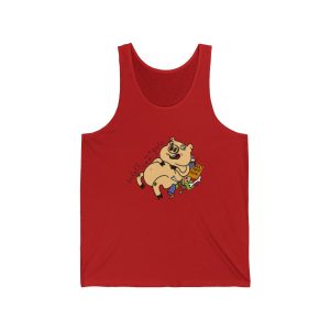 Camiseta de tirantes - Rojo - Camiseta «Sadoll com porc»