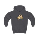 Sudadera con capucha infantil - Gris marengo - Camiseta «Sadoll com porc»