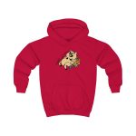 Sudadera con capucha infantil - Rojo fuego - Camiseta «Sadoll com porc»