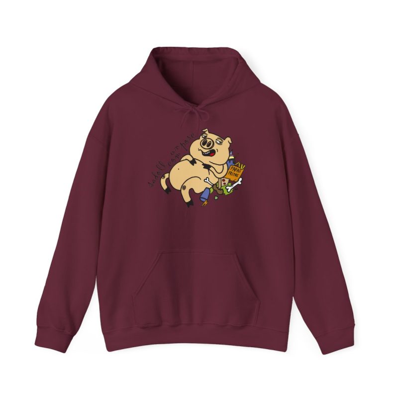 Sudadera con capucha - Granate - Camiseta «Sadoll com porc»