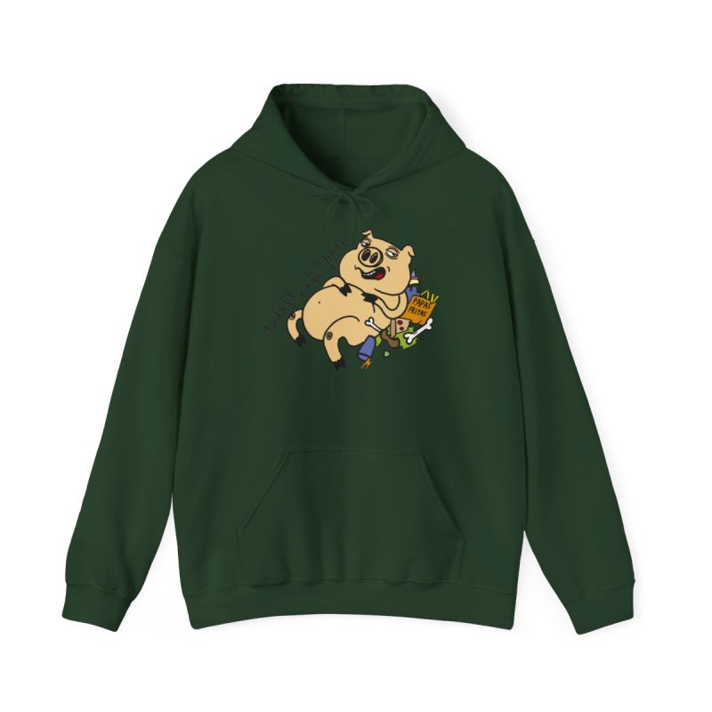 Sudadera con capucha - Verde bosque - Camiseta «Sadoll com porc»