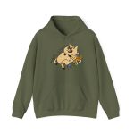 Sudadera con capucha - Verde militar - Camiseta «Sadoll com porc»