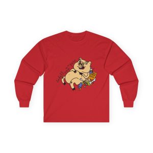Camiseta manga larga - Rojo - Camiseta «Sadoll com porc»