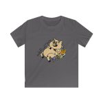 Camiseta infantil Softstyle - Gris marengo - Camiseta «Sadoll com porc»