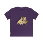 Camiseta infantil Softstyle - Morado - Camiseta «Sadoll com porc»