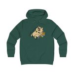Sudadera universitaria mujer - Verde botella - Camiseta «Sadoll com porc» Sudadera universitaria mujer - Verde botella - Camiseta «Sadoll com porc»