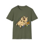 Camiseta Softstyle - Verde militar - Camiseta «Sadoll com porc»