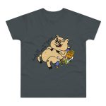 Camiseta hombre punto liso - Gris oscuro - Camiseta «Sadoll com porc»