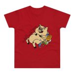 Camiseta hombre punto liso - Rojo - Camiseta «Sadoll com porc»