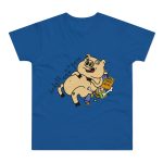 Camiseta hombre punto liso - Azul royal intenso - Camiseta «Sadoll com porc»