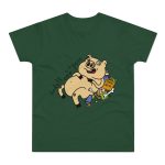 Camiseta hombre punto liso - Verde botella - Camiseta «Sadoll com porc»