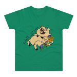 Camiseta hombre punto liso - Verde Kelly - Camiseta «Sadoll com porc»
