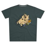Camiseta hombre corte moderno - Gris marengo - Camiseta «Sadoll com porc»