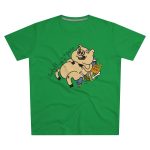 Camiseta hombre corte moderno - Verde Kelly - Camiseta «Sadoll com porc»