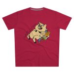 Camiseta hombre corte moderno - Rojo - Camiseta «Sadoll com porc»