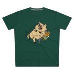 Camiseta hombre corte moderno - Verde botella - Camiseta «Sadoll com porc»