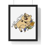 Poster enmarcado vertical - Negro - Camiseta «Sadoll com porc» Poster enmarcado vertical - Negro - Camiseta «Sadoll com porc»