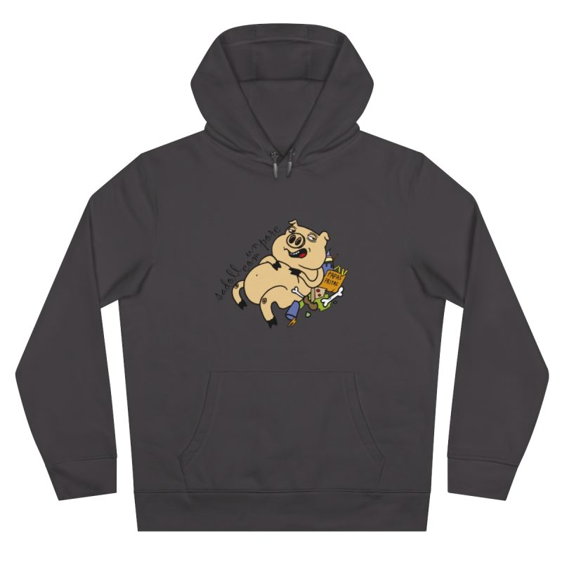Sudadera con capucha King - Gris asfalto - Camiseta «Sadoll com porc»