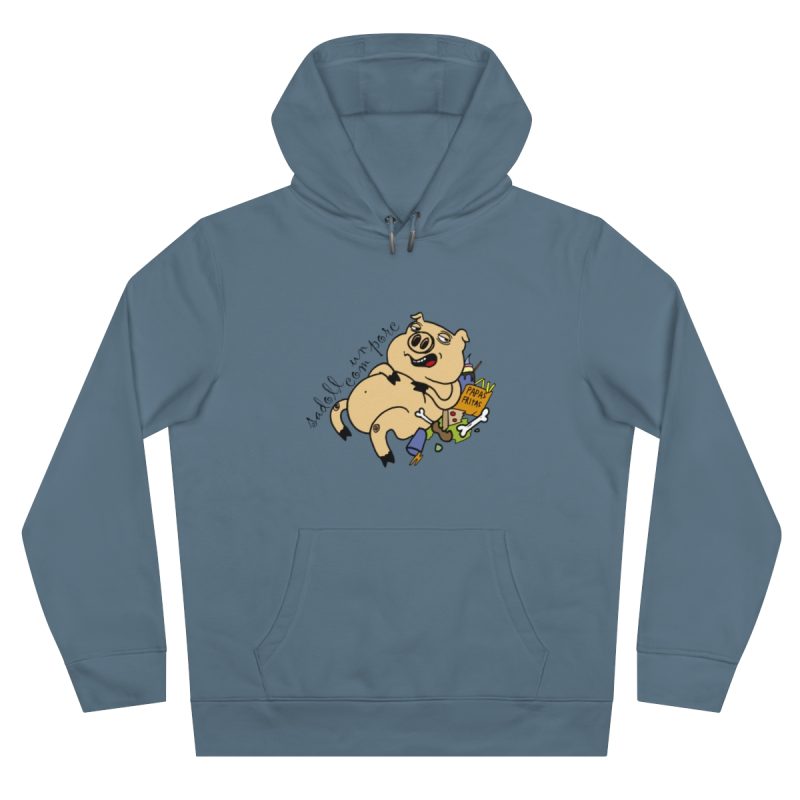 Sudadera con capucha King - Azul nordico - Camiseta «Sadoll com porc»