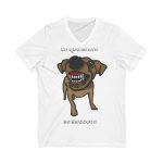 Camiseta cuello de pico - Blanco - Camiseta «Ca que ladra no mossega»