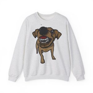 Sudadera cuello redondo - Gris ceniza - Camiseta «Ca que ladra no mossega»