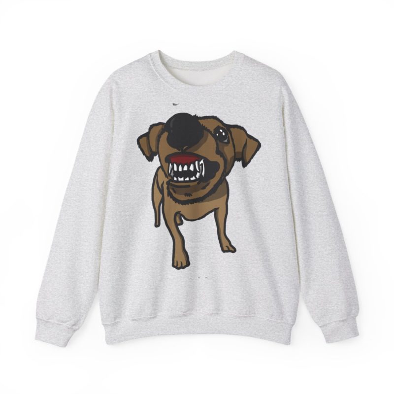 Sudadera cuello redondo - Gris ceniza - Camiseta «Ca que ladra no mossega» Sudadera cuello redondo - Gris ceniza - Camiseta «Ca que ladra no mossega»