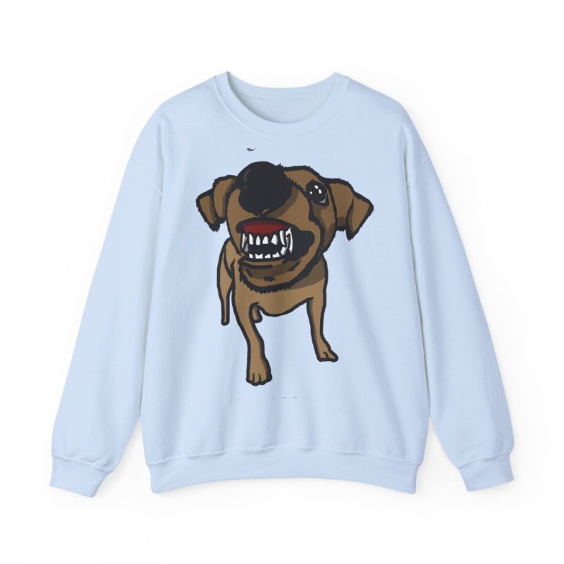 Sudadera cuello redondo - Azul claro - Camiseta «Ca que ladra no mossega»