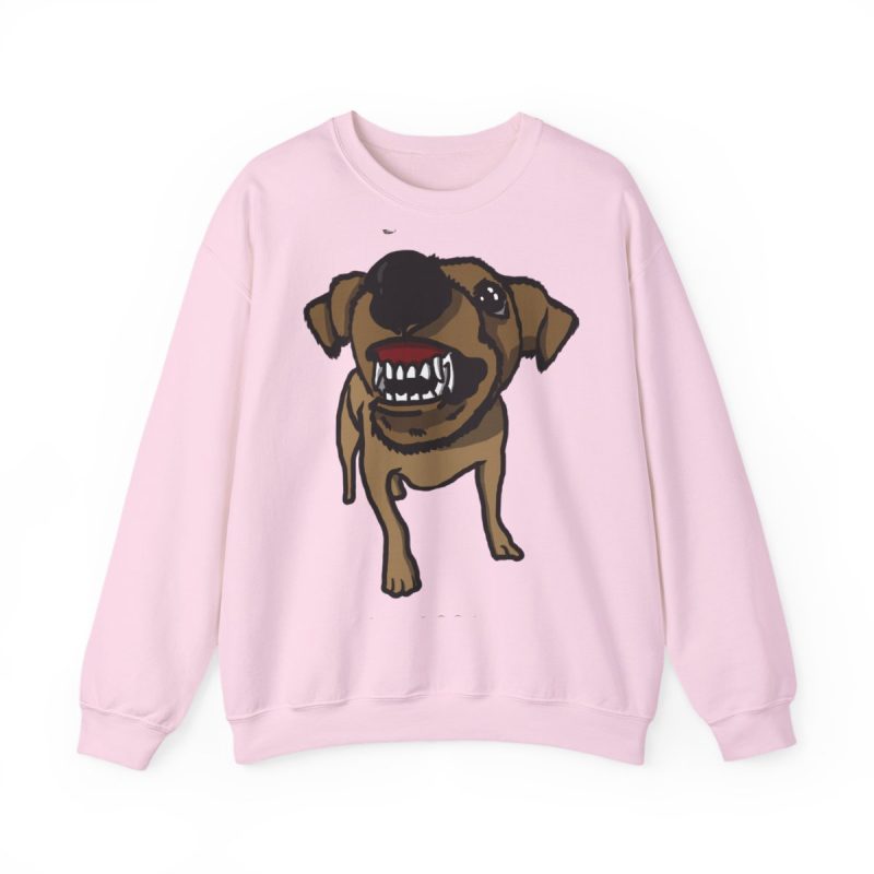 Sudadera cuello redondo - Rosa claro - Camiseta «Ca que ladra no mossega»