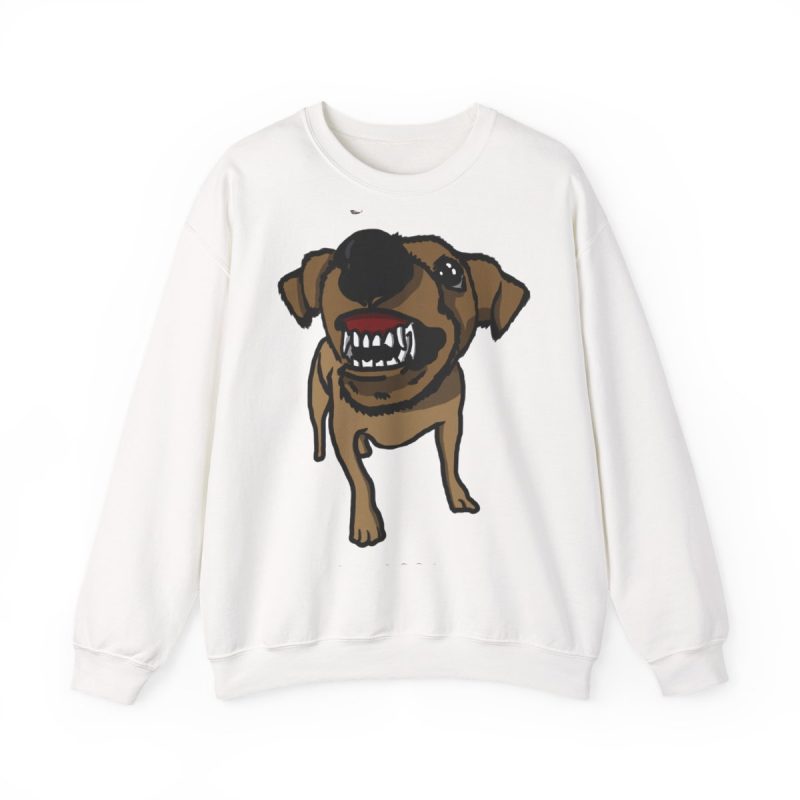 Sudadera cuello redondo - Blanco - Camiseta «Ca que ladra no mossega»