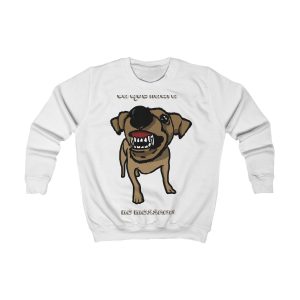 Sudadera infantil - Blanco artico - Camiseta «Ca que ladra no mossega»