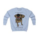 Sudadera infantil - Azul cielo - Camiseta «Ca que ladra no mossega»