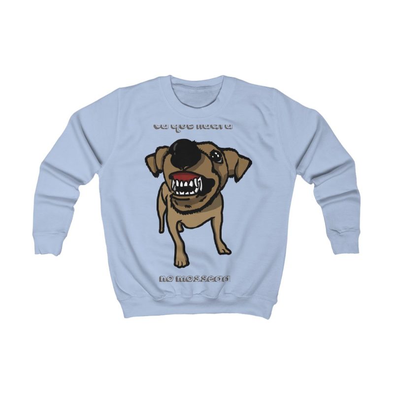 Sudadera infantil - Azul cielo - Camiseta «Ca que ladra no mossega»