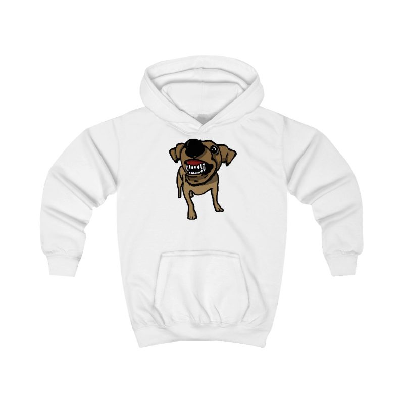 Sudadera con capucha infantil - Blanco artico - Camiseta «Ca que ladra no mossega» Sudadera con capucha infantil - Blanco artico - Camiseta «Ca que ladra no mossega»