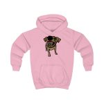 Sudadera con capucha infantil - Rosa bebe - Camiseta «Ca que ladra no mossega» Sudadera con capucha infantil - Rosa bebe - Camiseta «Ca que ladra no mossega»