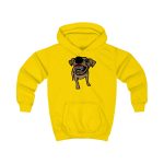 Sudadera con capucha infantil - Amarillo sol - Camiseta «Ca que ladra no mossega» Sudadera con capucha infantil - Amarillo sol - Camiseta «Ca que ladra no mossega»